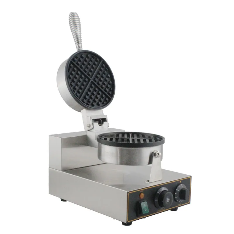 Commercial waffle make egg roll waffle iron baker Non-stick baking iron plate cake oven waffle cone machine waffle toaster images - 6