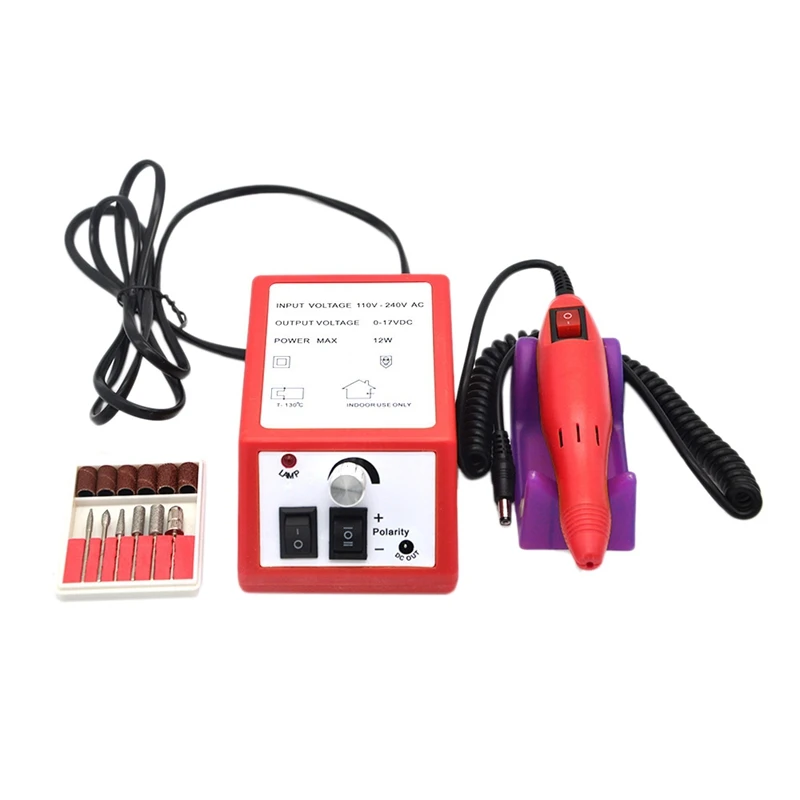 

20000RPM Electric Nail Drill Machine Pedicure Nail Art Drill Pen Electric Nail Art File EU Plug