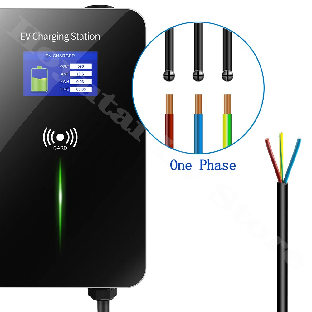 32A 1-фазное 7 2квт EVSE Wallbox EV зарядное устройство для электромобиля зарядная станция