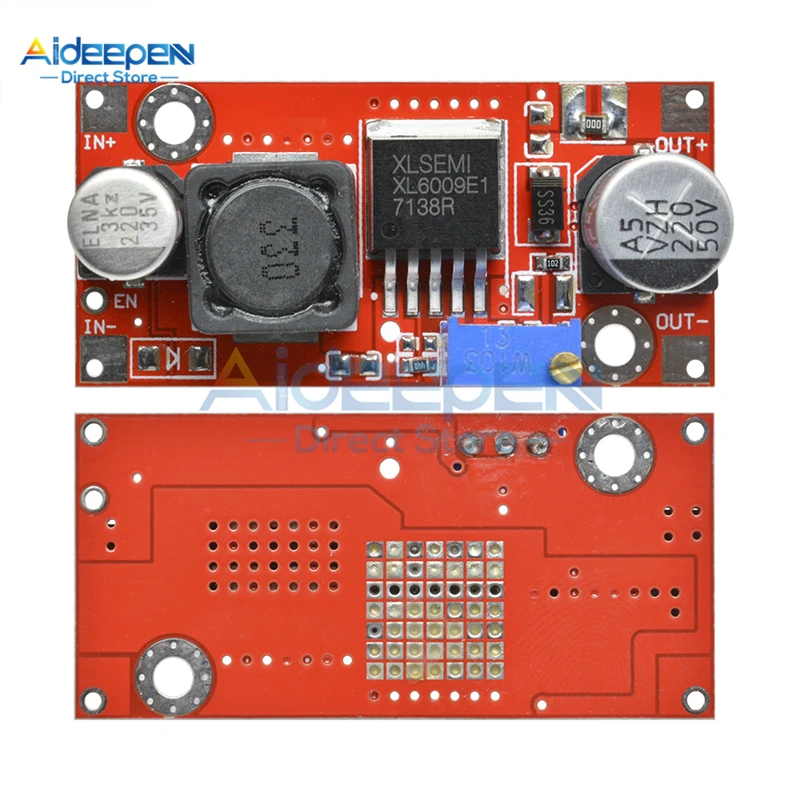 XL6009 DC-DC Повышающий Модуль Регулируемый 3-32 В до 5-35 В 4A неизолированный повышающий преобразователь напряжения Замена LM2577