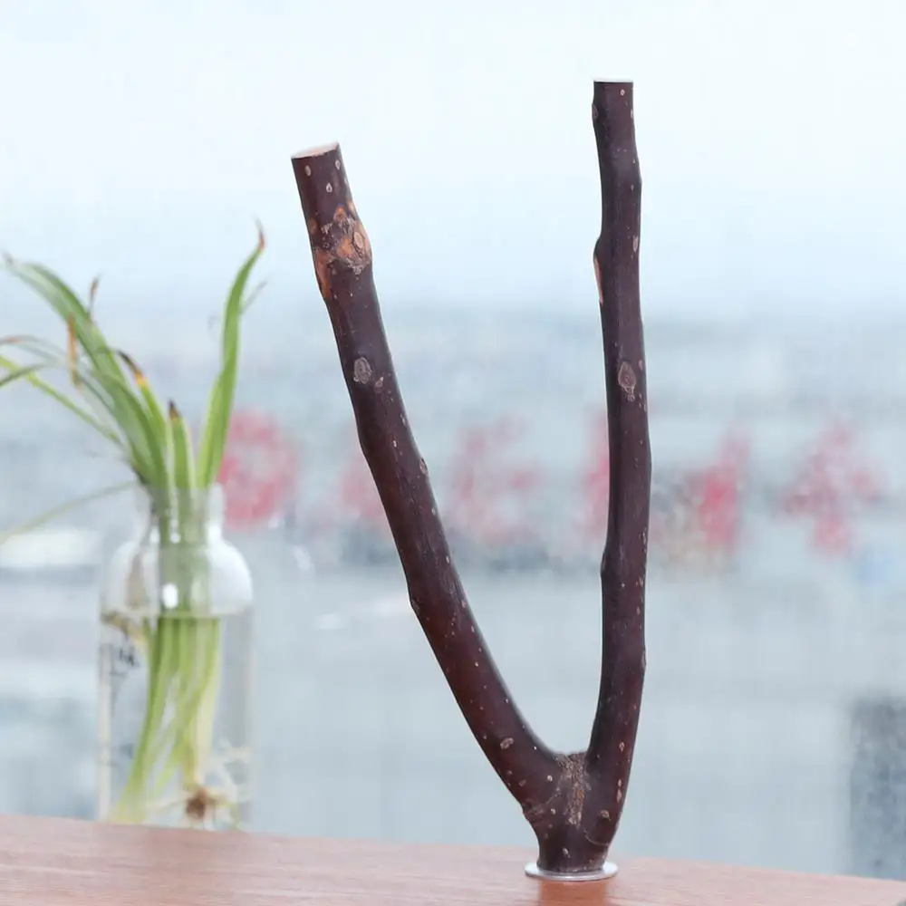 Деревянная вилка для домашних животных подставка ветвей дерева стойка белка