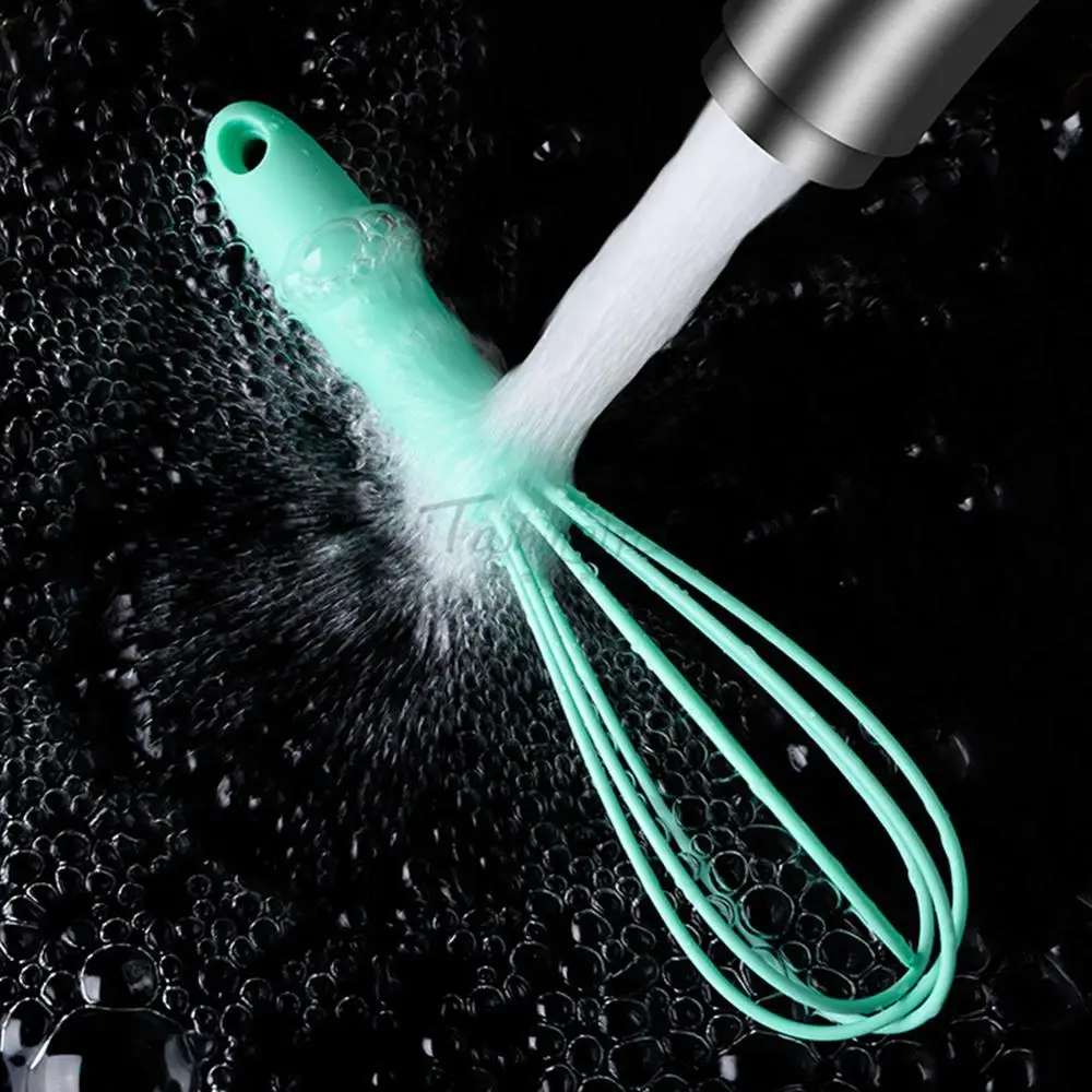 Кухонный силиконовый венчик нескользящий легко моющийся взбиватель для яиц