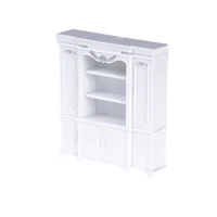 2020 newest dollhouse miniature furniture multifunction plastic cabinet bookcase white 602067mm