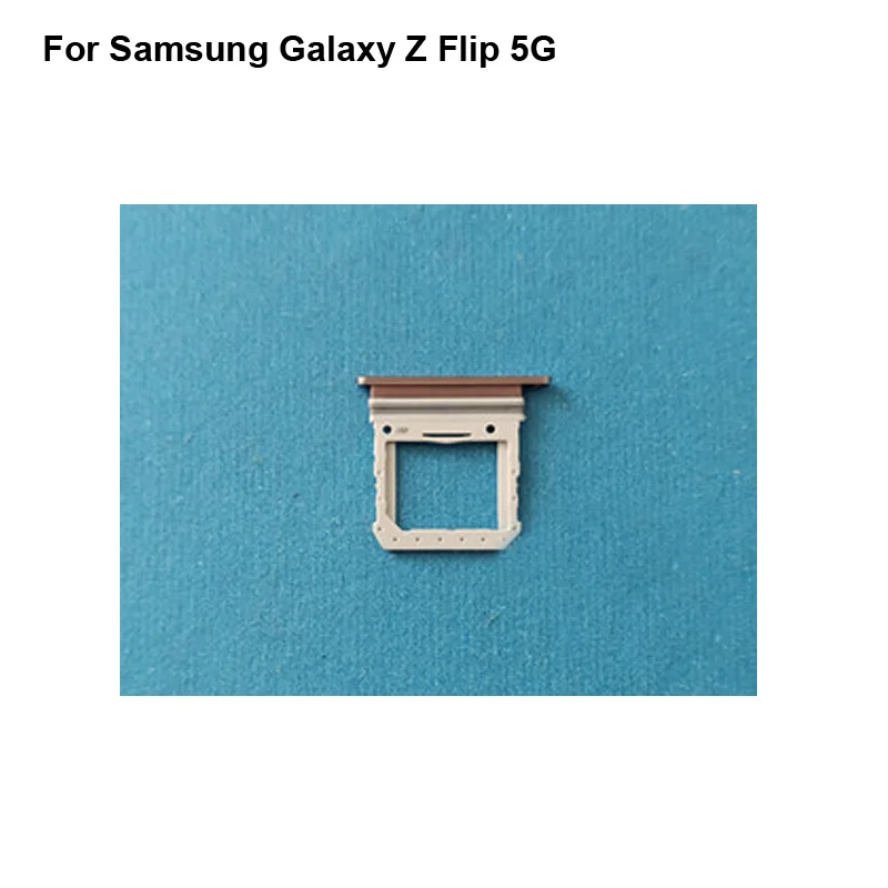 

1PCS For Samsung Galaxy Z Flip 5G Tested Good Single Sim Card Holder Tray Card Slot SM-F7070 Sim Card Holder F700N Replacement