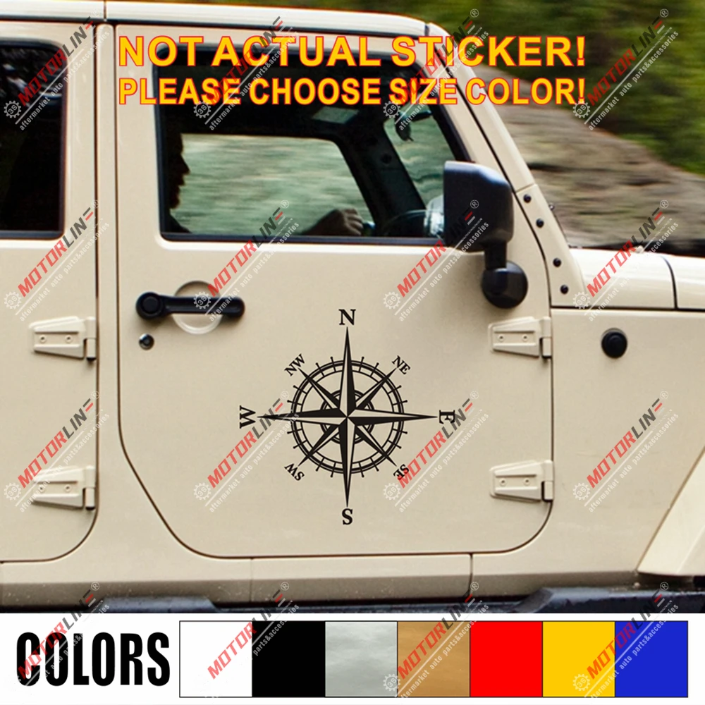 4X4 компас внедорожная Наклейка Виниловая наклейка для автомобиля подходит Jeep Ford
