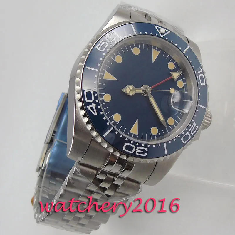 Часы наручные мужские механические с сапфировым стеклом 40 мм|Мужские часы| |