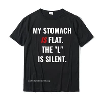 funny diet workout stomach is flat gym exercise saying quote tshirts print t shirt t shirt for men designer cotton party tshirts
