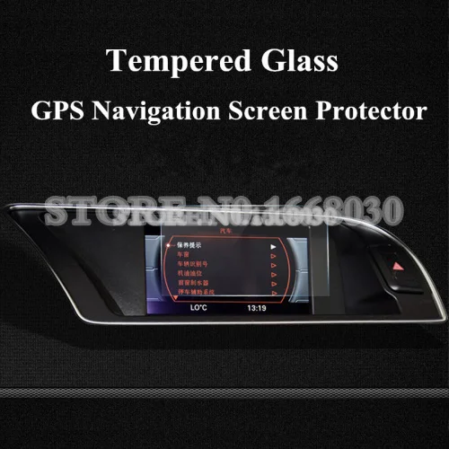 

6.5 Inch Tempered Glass GPS Navigation Screen Protector For Audi A4 A5 S4 S5 2008-2015 1pcs Car Decoration