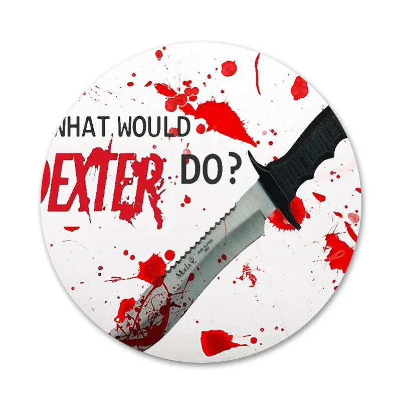 58 мм сериал Декстера Моргана оригинальный черный значок брошь заколка