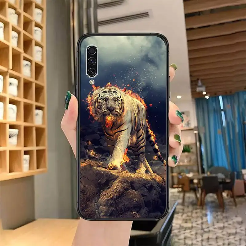 

Art design Cool Domineering animal Phone Case for samsung galaxy a 51 52 71 50 12 72 21s 70 40 20e 31 30s 32 5G softe coque