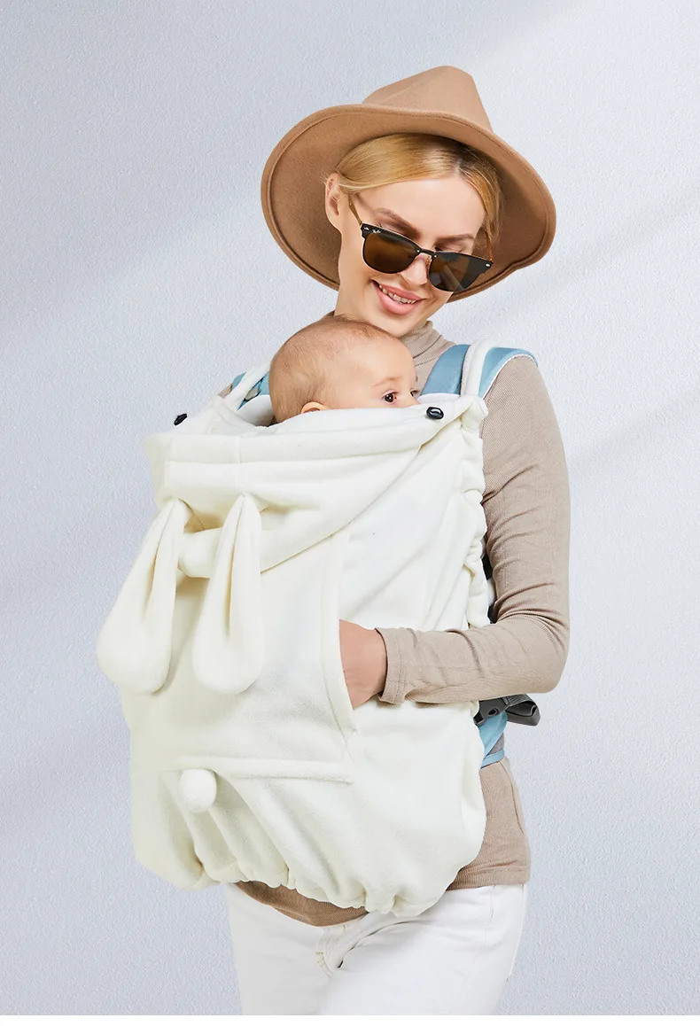 Зимний чехол для детского слинга-рюкзака "Winter Baby Carrier Cover For Babies Sling Backpack Blanket Outdoor Thicken Cloak Windproof Wrap Sleeping Bag Accessories on"