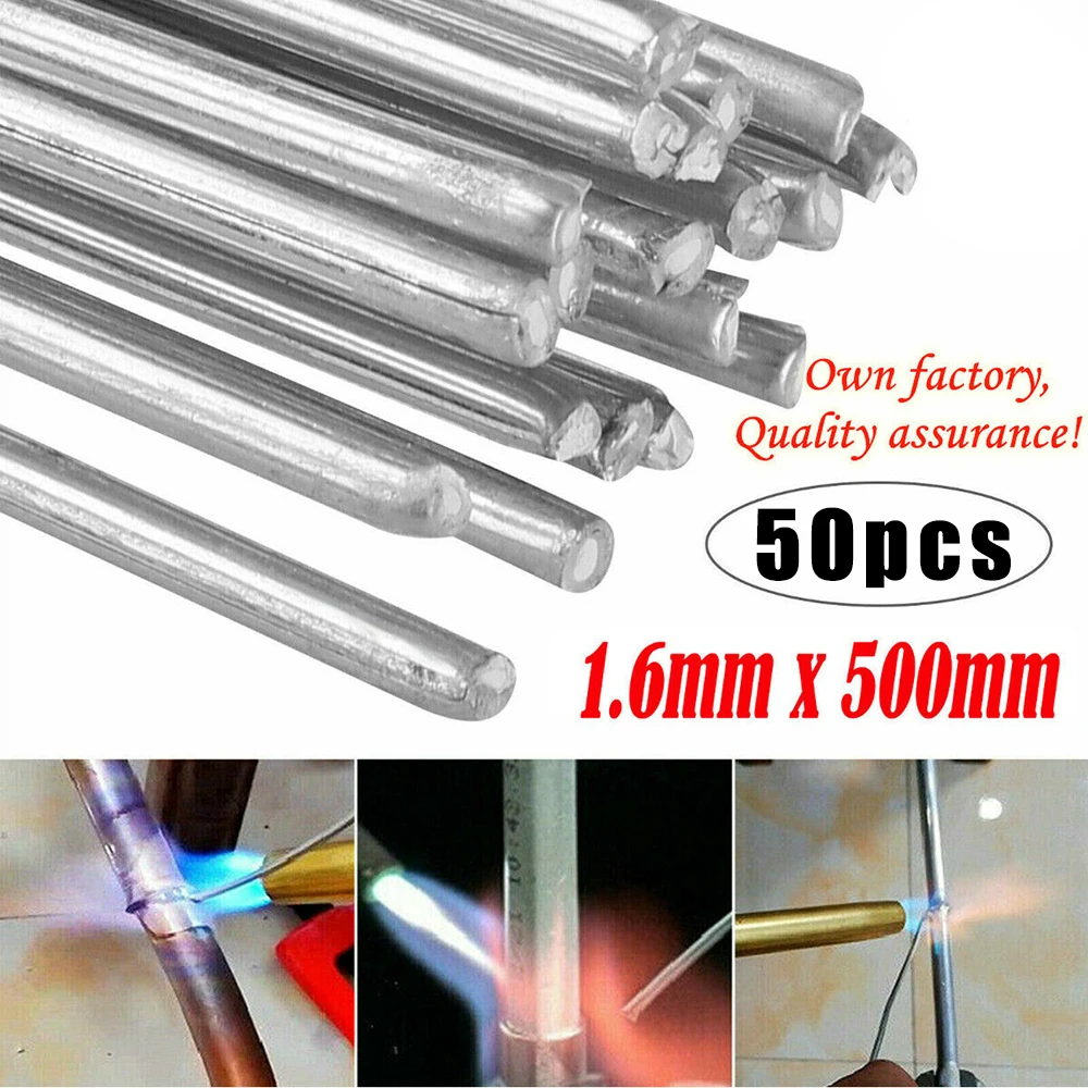 

50pcs Aluminum welding rod 1.6mm Melt Flux Core Solder Wire Accessories