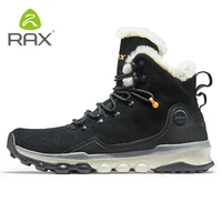 rax mens hiking shoes latest snowboot anti slip boot plush lining mid high classic style hiking boots for professional men