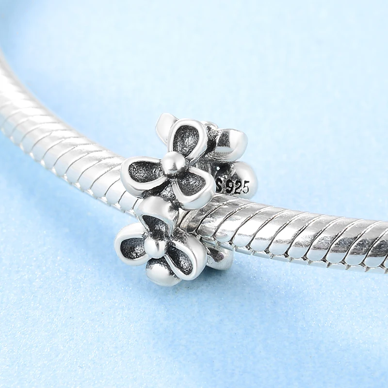 Маленькие и стильные ажурные бусины из серебра 925 пробы сделай сам подходят для