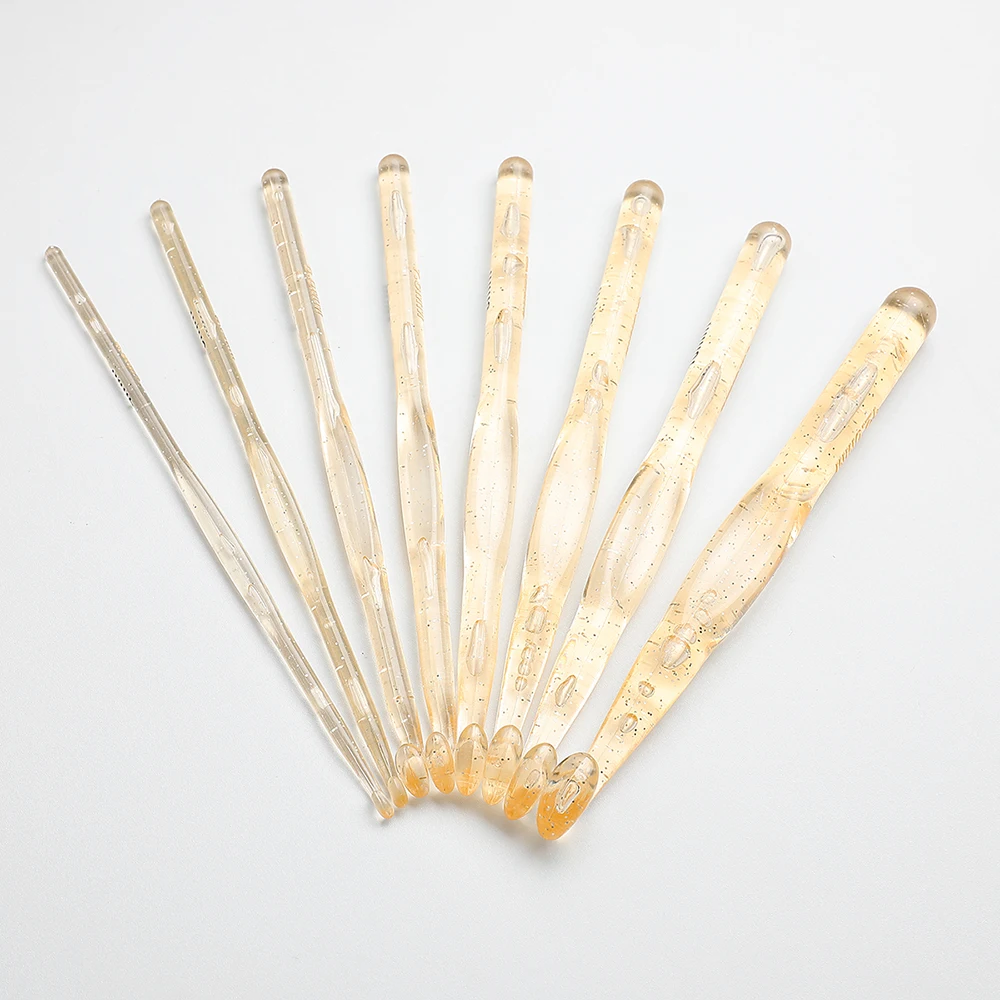 Популярные 8 шт./компл. 15 см Большой размер Пластик Ручка Прозрачный ремесло