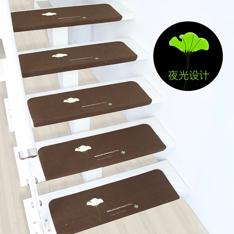Нескользящий коврик для лестницы в скандинавском стиле многоразовый светящийся