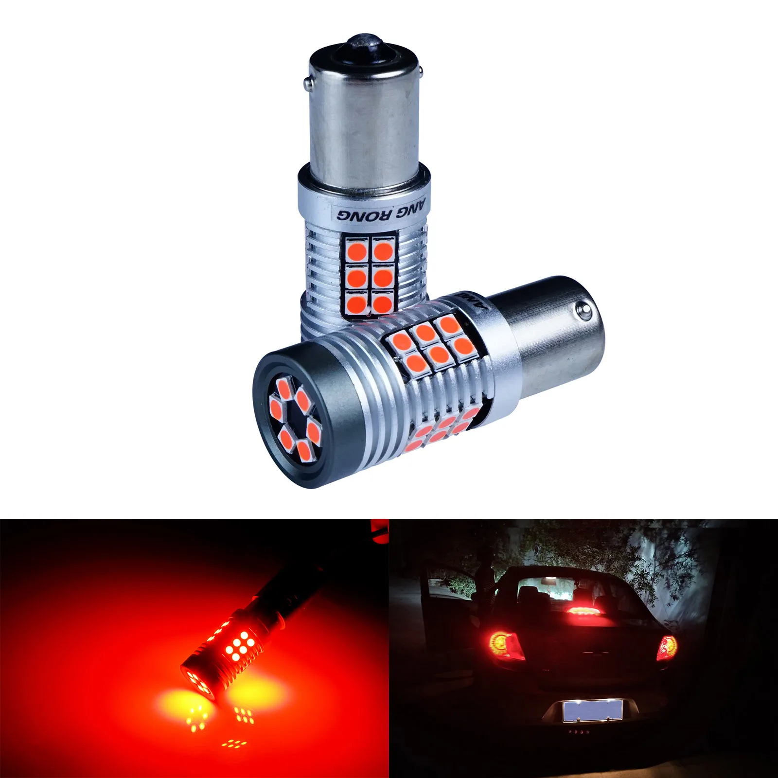 

ANGRONG 2x BA15s 1156 382 P21W лампа 30 SMD СВЕТОДИОДНЫЙ 15 Вт задний стоп светильник сигнал, Красный Новый