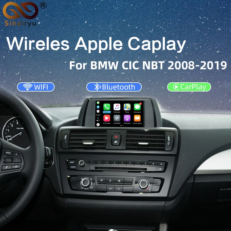 2020 Бесплатная доставка послепродажная Беспроводная коробка CarPlay для всех BMW NBT CIC