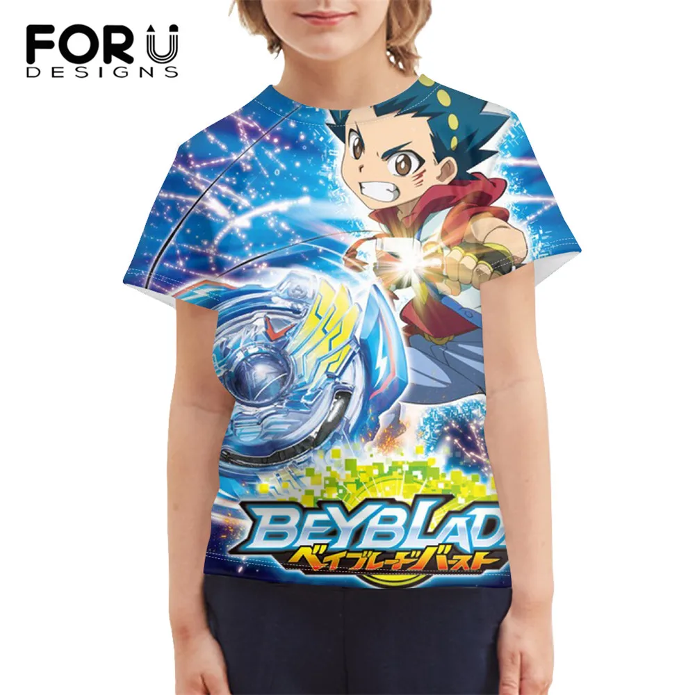 

Among Us Cartoon Beyblade Burst T Shirt For Kids Summer Boy Clothes Fashion Top Tees Children All-Match Boys' Clothing 2021 New