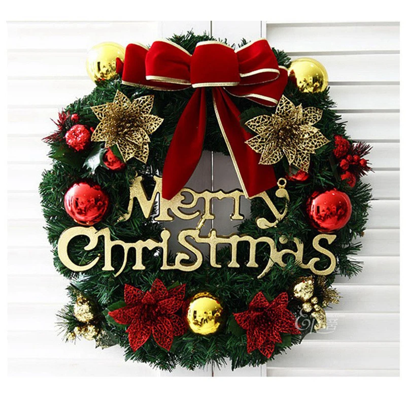 

Wreath Christmas Tree Decoration Family Holiday Wedding Party Wall Window Decoration Holiday Atmosphere Wreath Garland Gifts