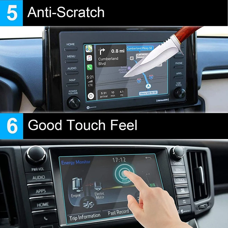 For Toyota RAV4 Camry 2018-2021 7-Inch Car Navigation Press Screen Protector Film Display Tempered Glass | Инструменты