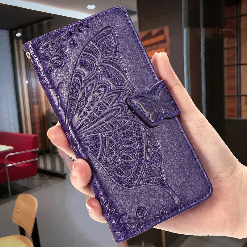

For VIVO Y30 Y20 Y20S Y20i Y11S Y12S Y19 Y17 Y15 Y12 Case 3D Butterfly Pattern Leather Wallet Flip Cove