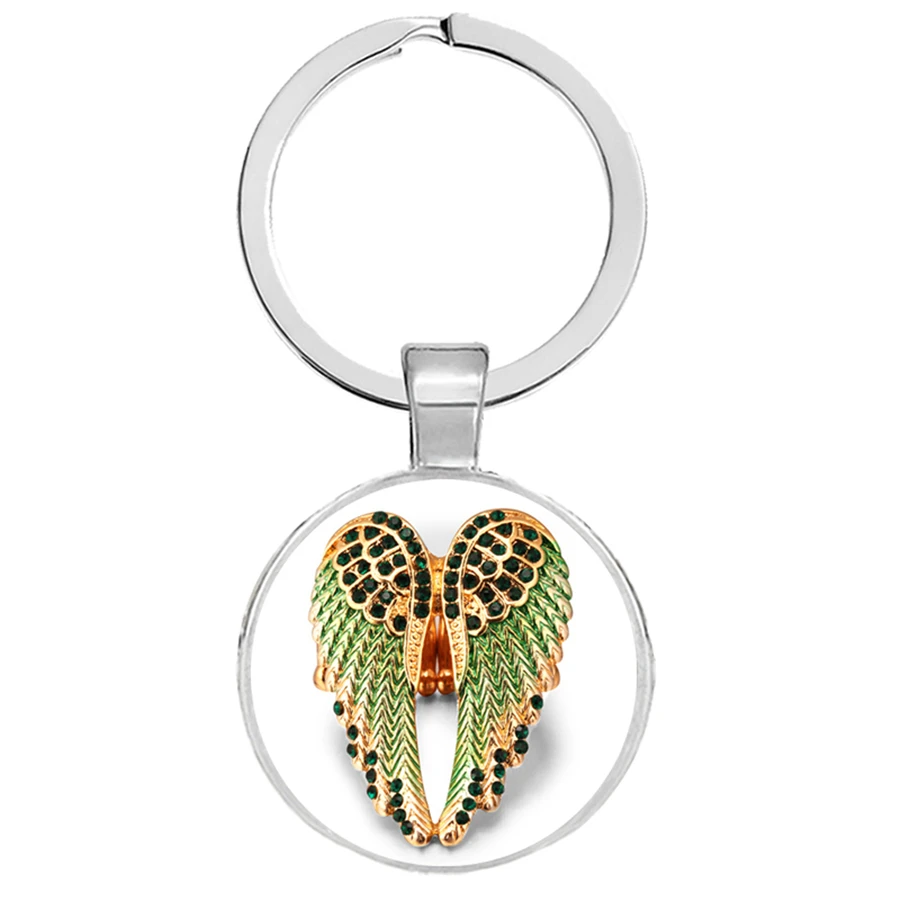 Модные ангельские крылья брелки кулоны талисман амулет Llaveros Панк Байкер