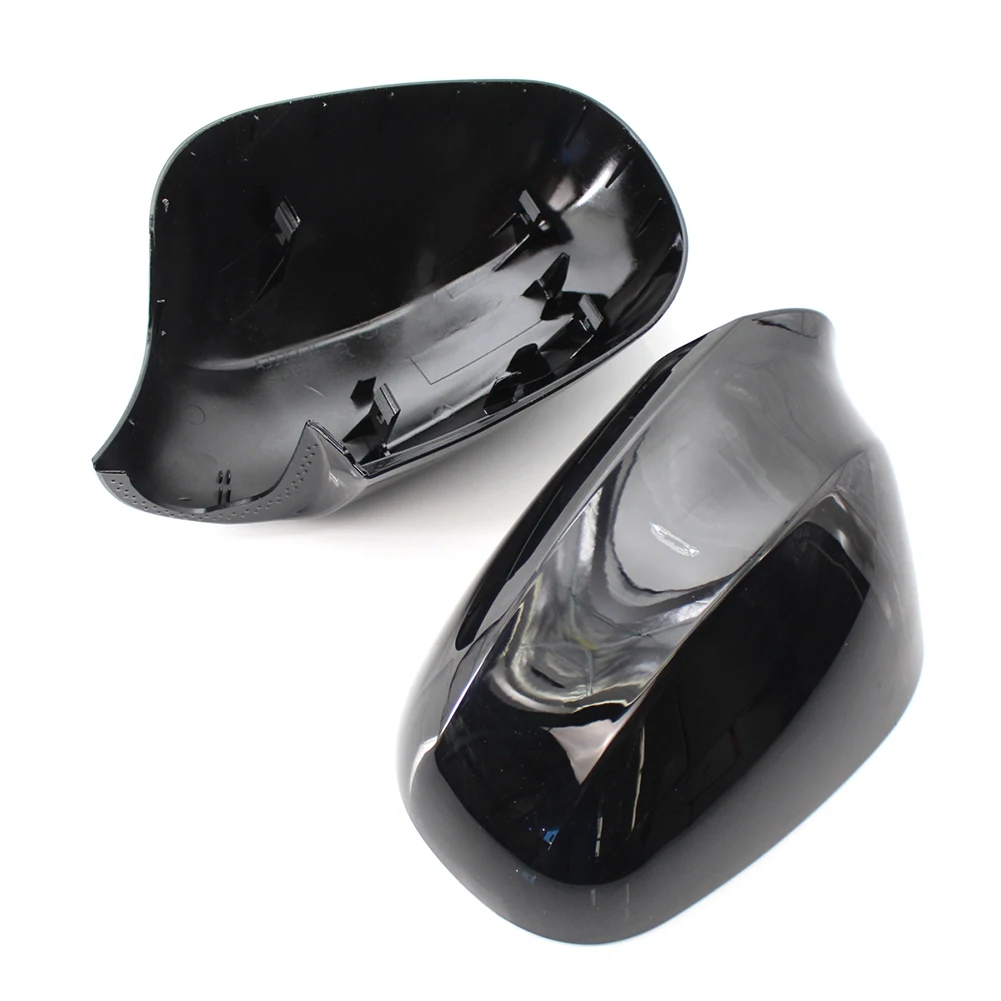 

1 Pcs/Pair Rearview Add-on Side Mirror Covers with Gloss Black Texture for