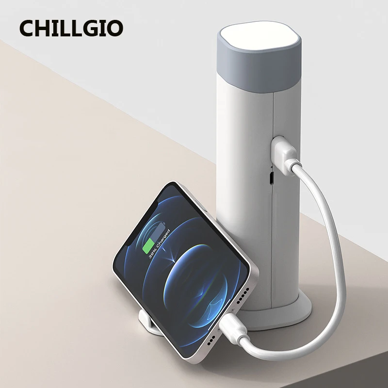 Портативные настольные лампы для чтения CHILLGIO с регулируемой яркостью зарядкой