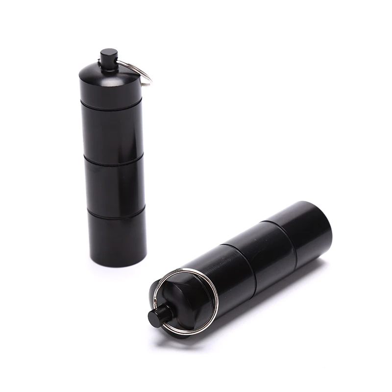 1 шт. портативный алюминиевый спасательный водонепроницаемый контейнер для