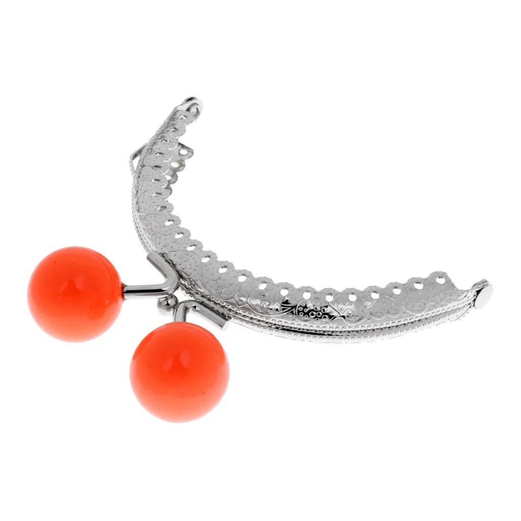 

Metal Frame Purse Handle with Beads for Purse Bag Accessories DIY Craft 85mm