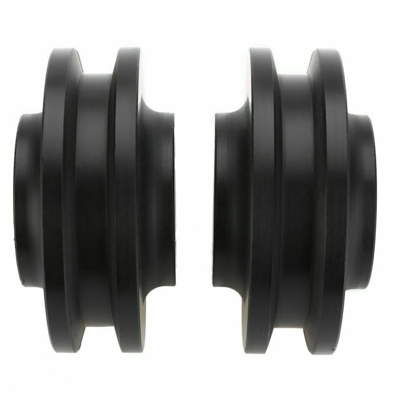 

2pcs Cabinet Pulley Set Black Replacement Attachment Furniture Grinding