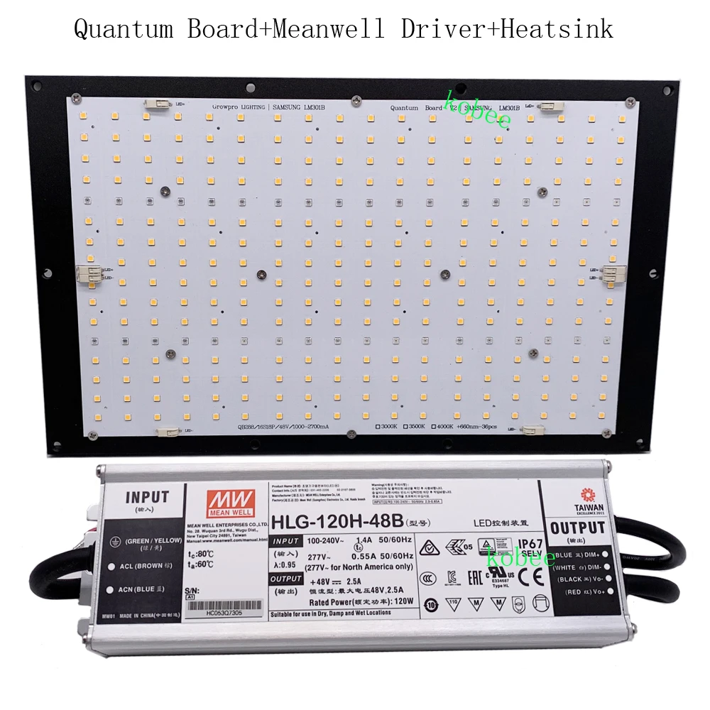 Квантовая плата для светодиодной лампы Samsung QB288 LM301B LM301H 3000K 3500K 660nm УФ-теплоотвод