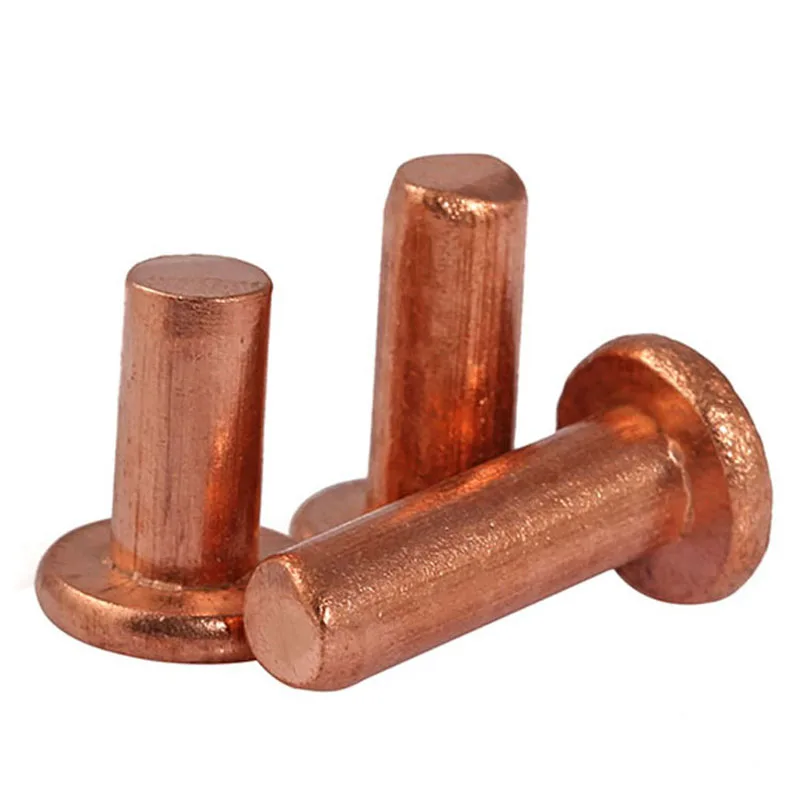 

Flat Head Rivets Solid Copper Rivet Fasteners M5 M6