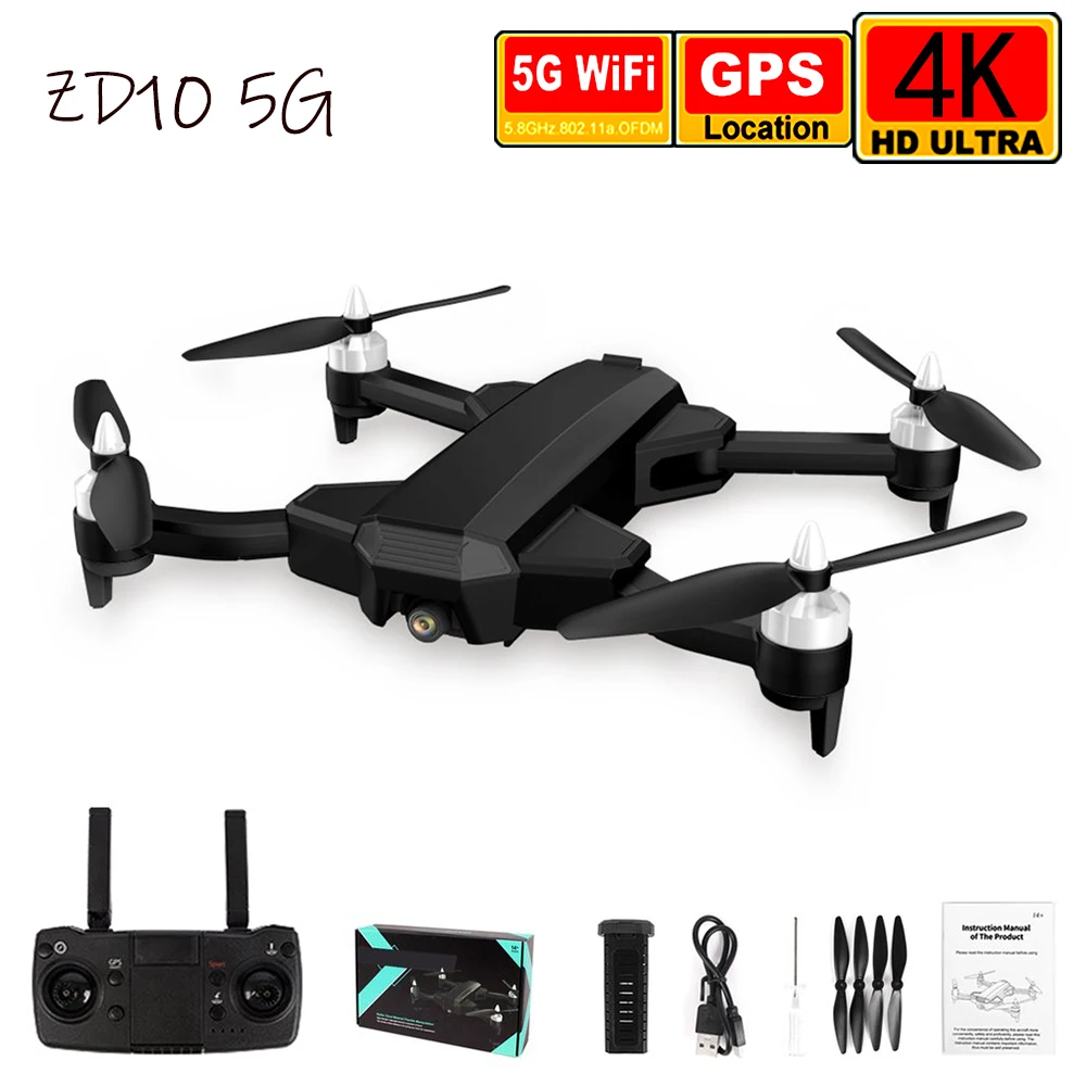 

Радиоуправляемый Дрон Zd10, телефон с Wi-Fi, Fpv, Gps, бесщеточный, профессиональный, с Hd-камерой 6k Eis, в реальном времени, Детская модель, подарок для ...