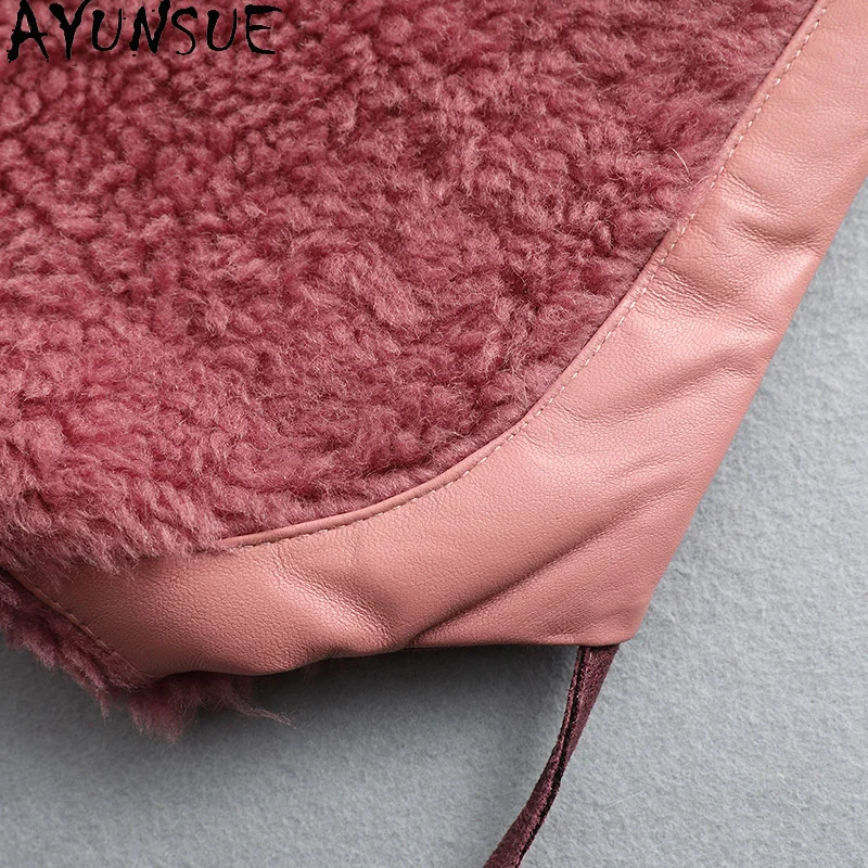 Женское шерстяное пальто с капюшоном повседневная куртка из овечьей шерсти