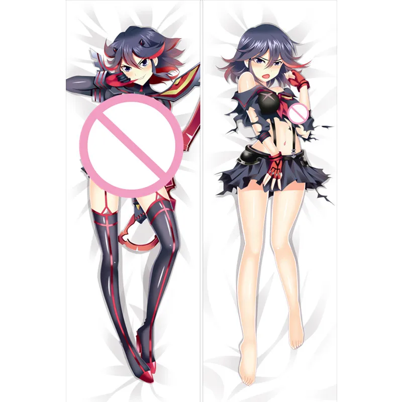 MMF-funda de almohada de Kill la Kill (Kiru Ra Kiru), chica sexy, Ryuko Matoi & Satsuki Kiryuin, funda de almohada para el cuerpo, Dakimakura-3