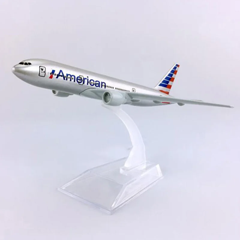 16 см 1:400 B777 200 модель американского самолетов с сплав на основе самолет