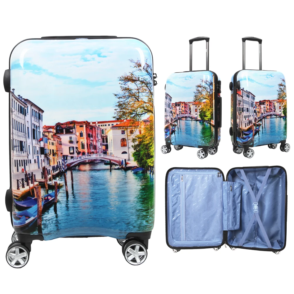 Чемодан NEWCOM 24 дюйма Спиннер жесткий корпус ABS + PC легкий чемодан на колесиках