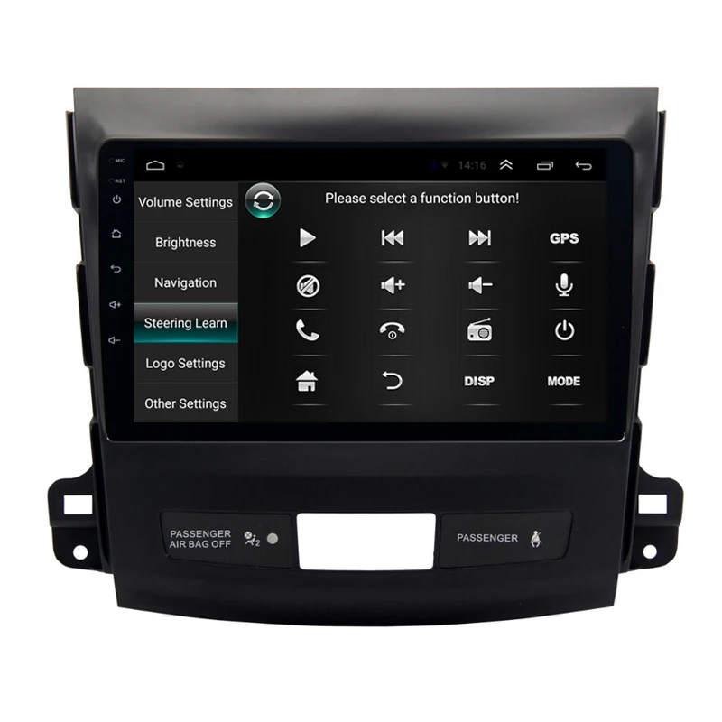 9 &quotAndroid 1 автомобильный DVD GPS для Mitsubishi Outlander 2006 2012/Peugeot 4007/Citroen C Cross радио стерео