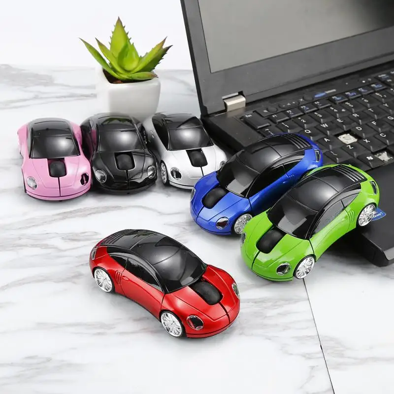 

1PC 2.4GHZ 1600DPI Wireless Mouse USB Receiver Car Shape Optical Mice Game Mouse Creative Computer Accessories For Laptop PC