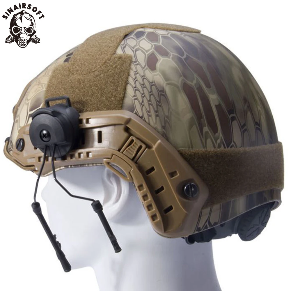 

FAST Helmet Fma Accessories SET Peltor Comtac Headset Ops-Core Helmet ARC Rail Adapter FOR C1 C2 C4 Hunting Airsoft Paintball