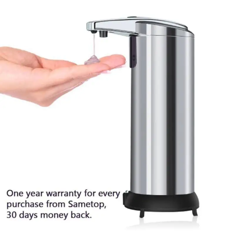 250ml ABS Electroplated Automatic Liquid Soap Dispenser Smart Sensor Touchless Sanitizer Dispensador for Kitchen Bathroom cocina |