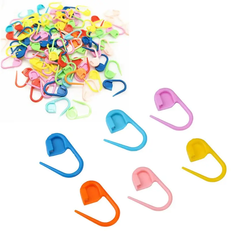 50 шт. Карамельный цвет Пластик блокировки стежка маркеры Вязание крючком иглы