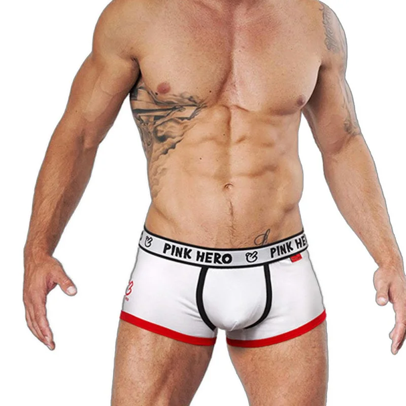 

Men's PantiesBoxer Soft Breathable Print Pouch Sexy Cotton Boxer Shorts Fashion Design Underwear Trunks