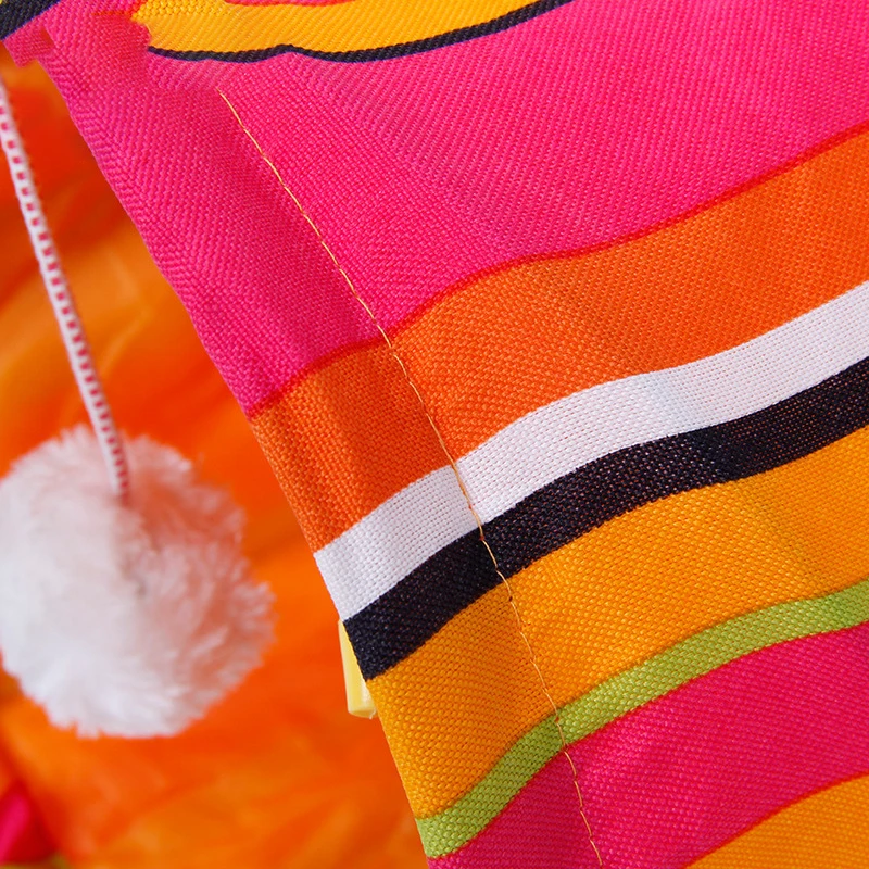 Игрушки для кошек высокое качество складной туннель ткань Оксфорд 2 отверстия