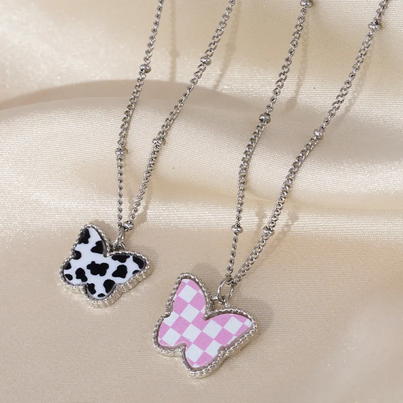 

Женское винтажное ожерелье с подвеской в виде бабочки, сердца