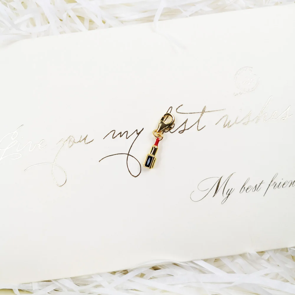 Подвеска с подвеской в виде Красной помады новинка зимы 2019 модные брендовые