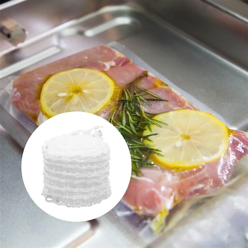 

8pcs Meat Nets Kitchen Ham Packaging Pork Sausage Supplies Ropes Net Bags Helpers