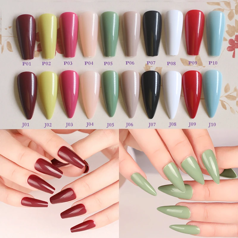 24 шт. накладные ногти карамельного цвета 31 цвет|Накладные ногти| |